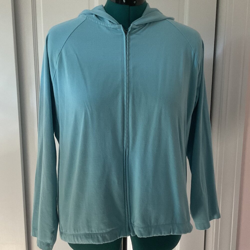 L.L. Bean Misses Large Zip-Front Hoodie Sweatshirt